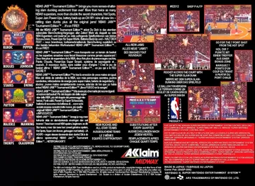 NBA Jam - Tournament Edition (Europe) box cover back